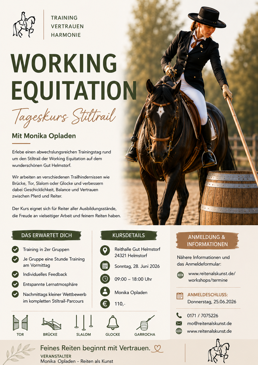 Reiten als Kunst, Klassische Reitkunst, Reitunterricht, Reiten, Reitlehrer, Reitschule, Klassische Ausbildung für Pferde, Spanische Reitweise, Pferdeausbildung, Beritt, Schulpferd, Reitseminare, Klassisch-barocke Reitweise